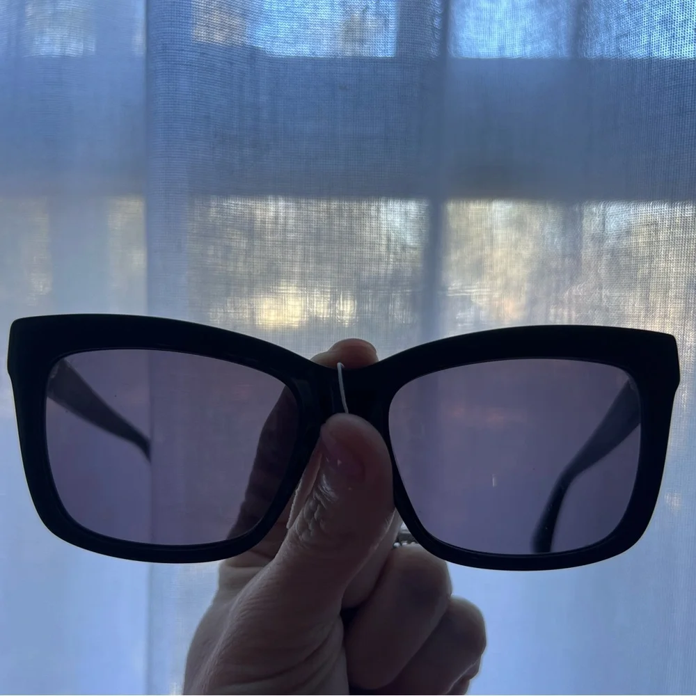 MAX MARA LOGO4 MM0010 Black Sunglasses Frame 55-17-140 New - Picture 8 of 8